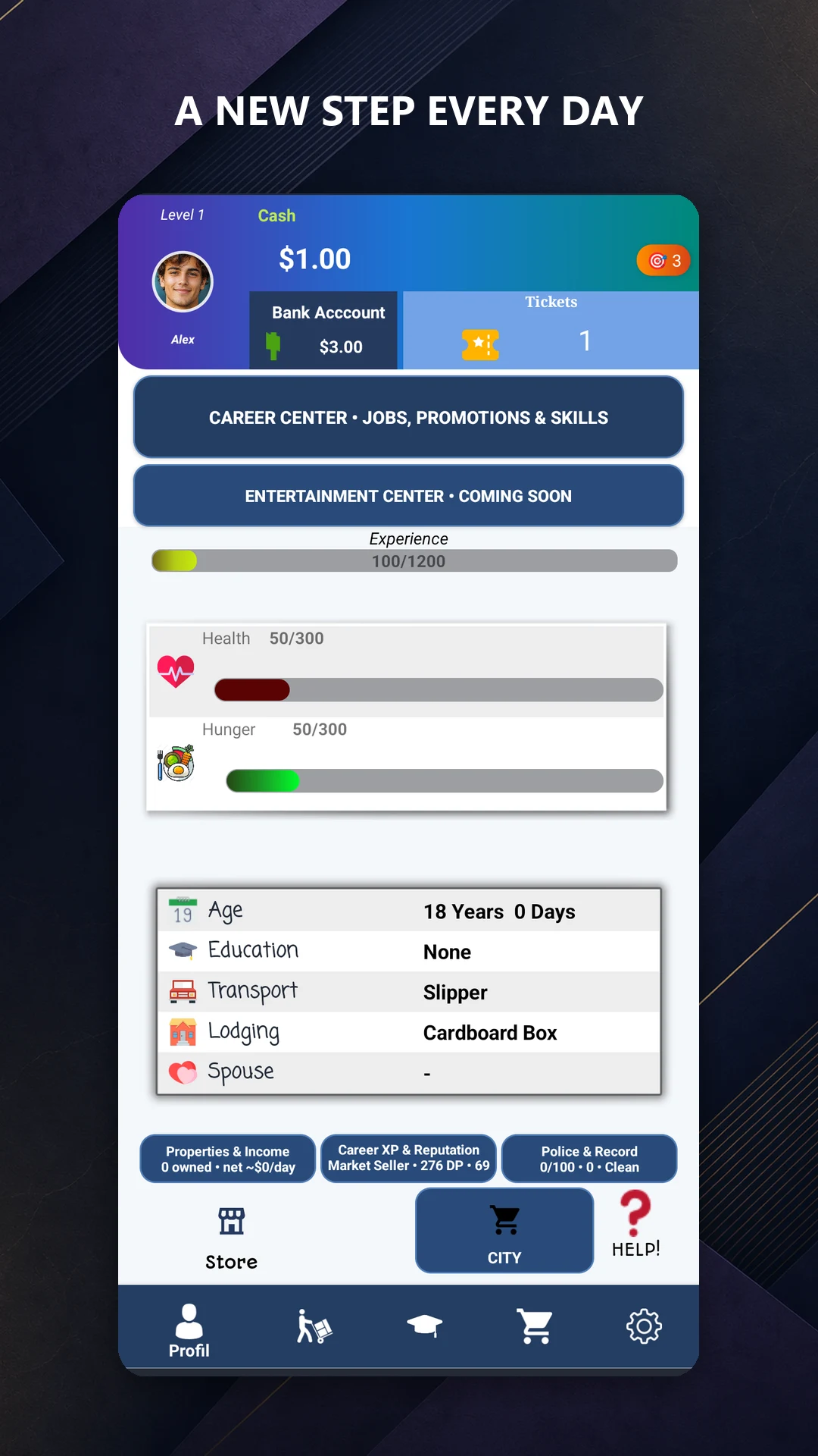 Homeless Life: Living City screenshot