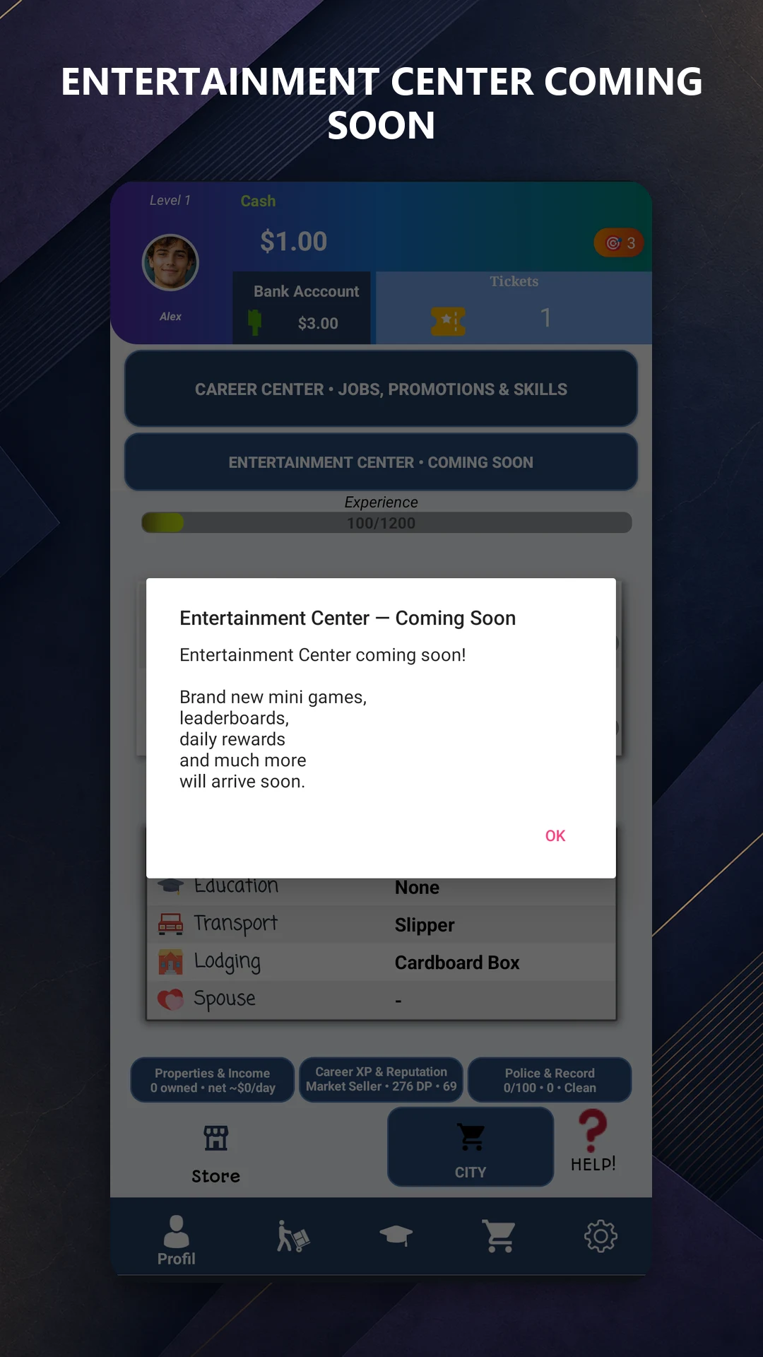 Homeless Life: Living City screenshot